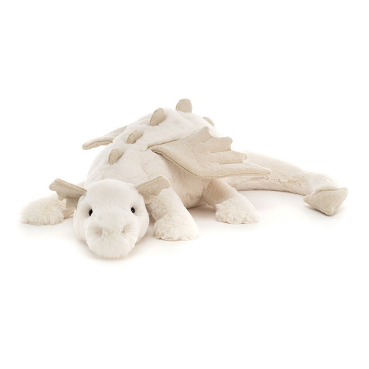 Snow Dragon plush in beige