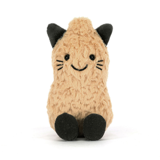 Amuseables Peanut Cat Outfit plush in beige