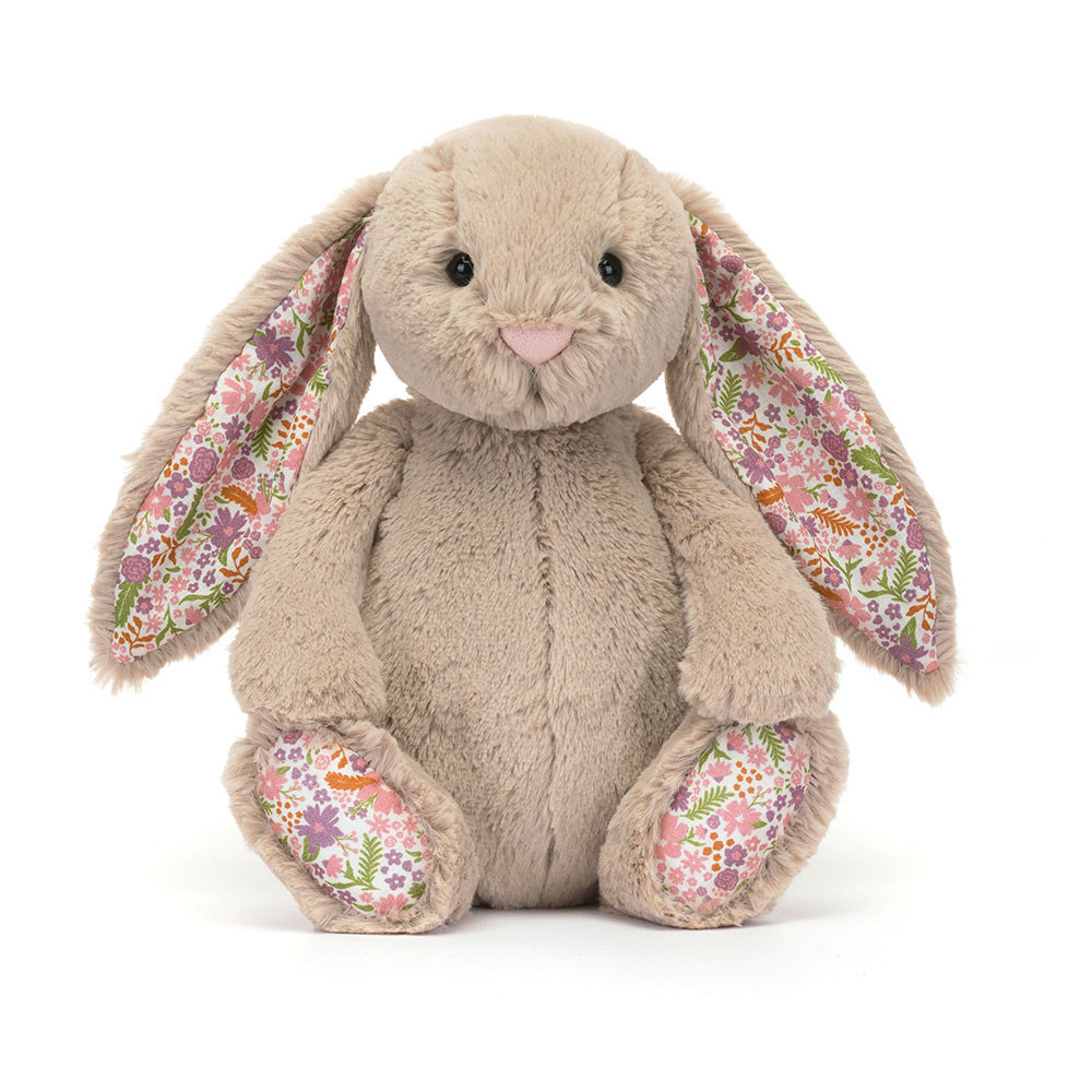 Blossom Beige Bunny Petal plush toy in khaki
