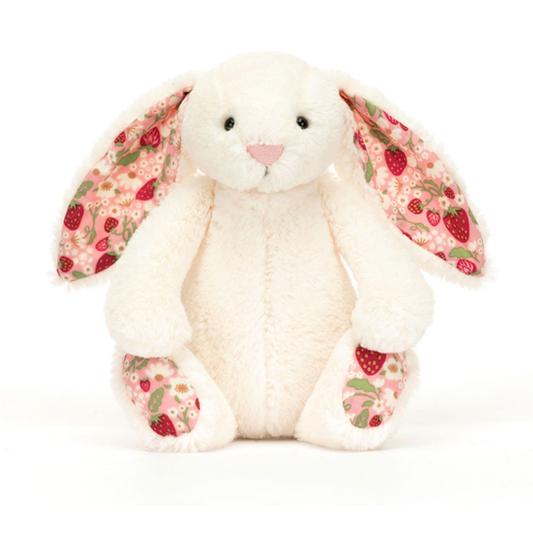 Blossom Cream Bunny Berry plush toy in cream