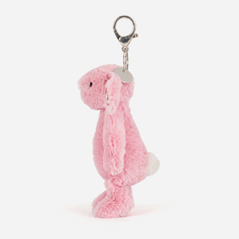 Blushkin Blossom Bunny pink plush bag charm – view 4
