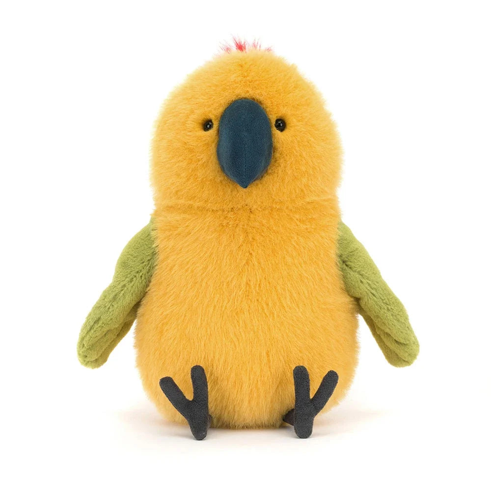 Budgeby Parrot plush toy in yellow