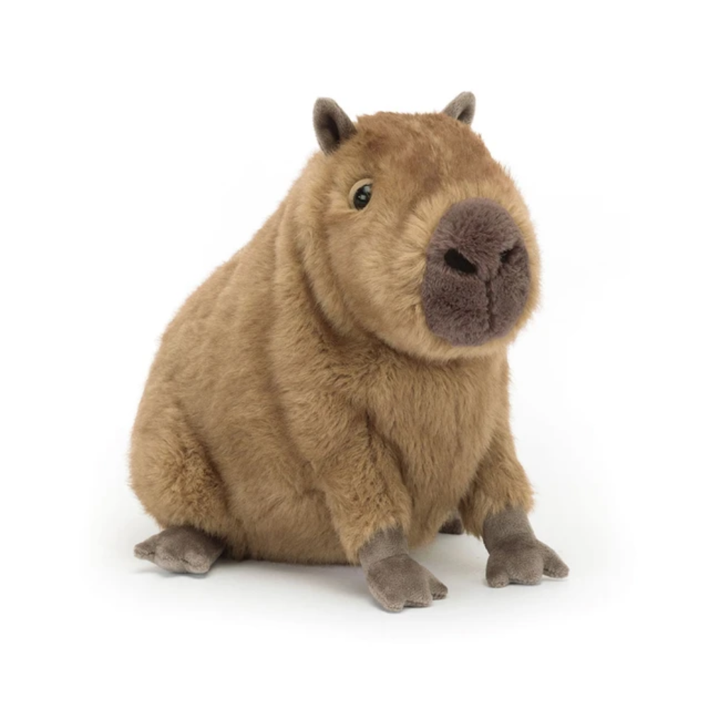Clyde Capybara plush toy in brown