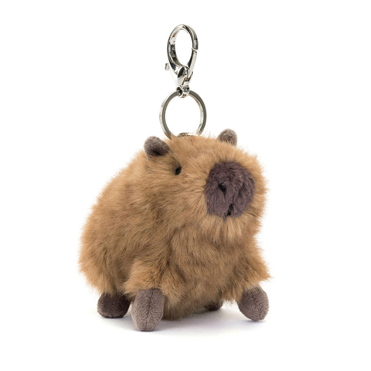 Clyde Capybara bag charm in brown