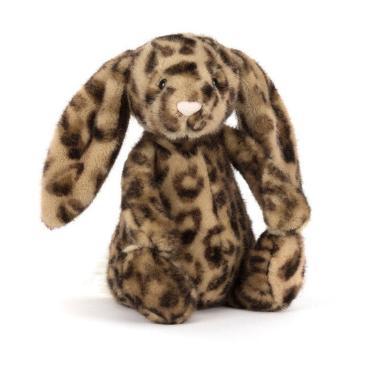 Cobblehop Bunny plush with brown animal print
