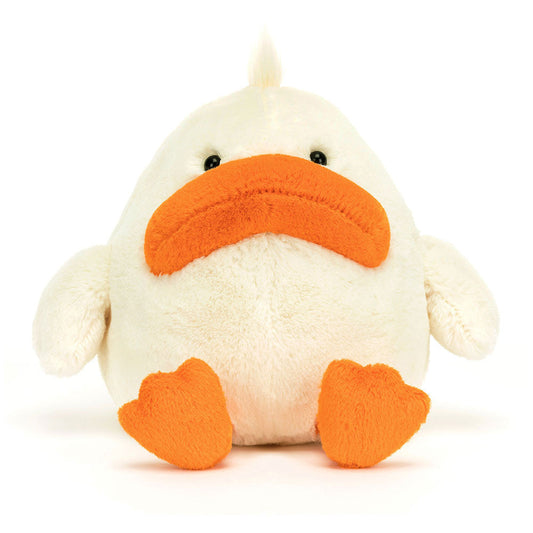 Delia Duck plush toy in white