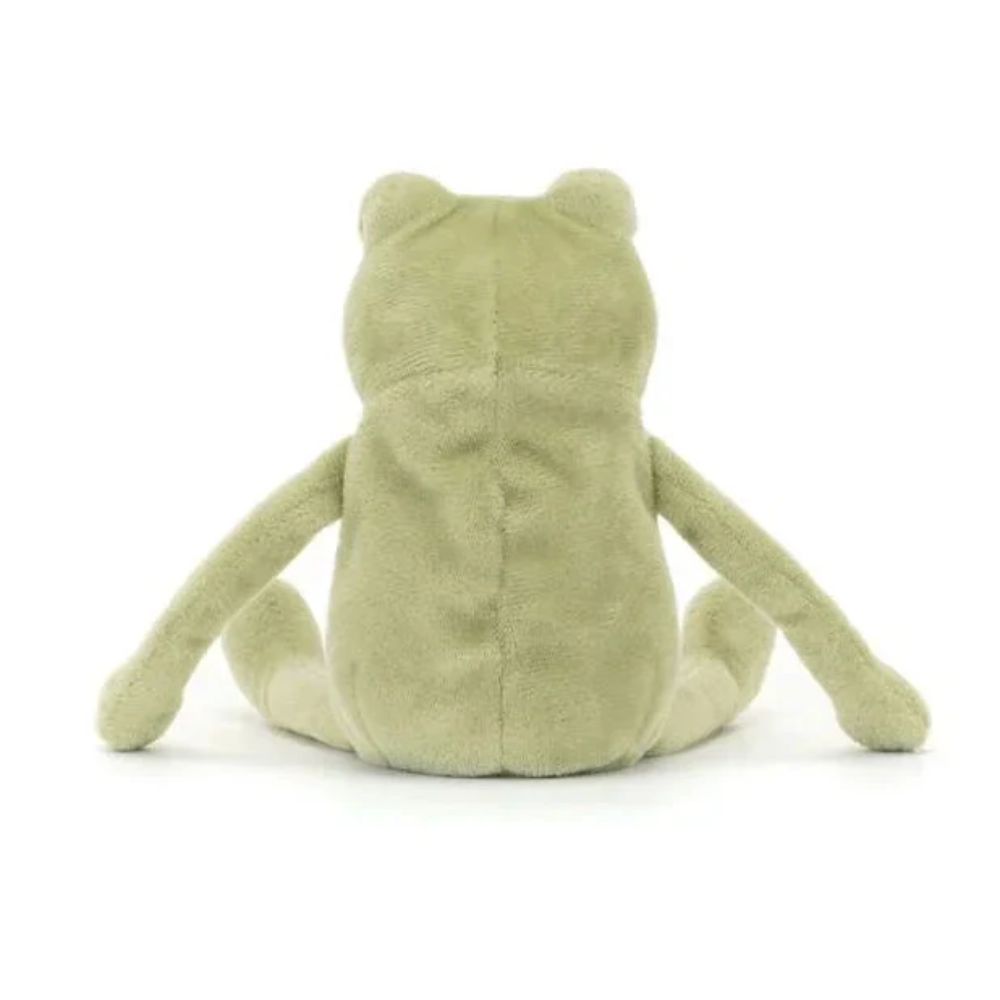 Fergus Frog plush toy in olive green – view 2
