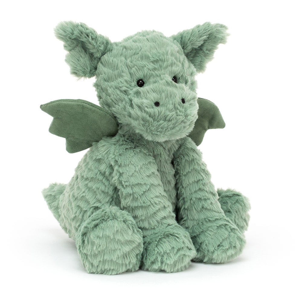 Fuddlewuddle Dragon plush toy in green