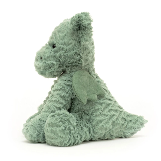 Fuddlewuddle Dragon plush toy in green – view 2