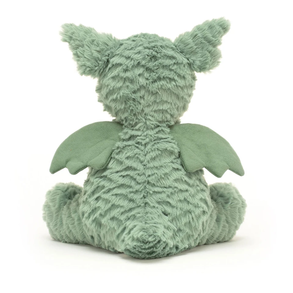 Fuddlewuddle Dragon plush toy in green – view 3