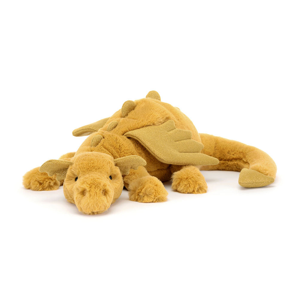 Golden Dragon plush toy in yellow