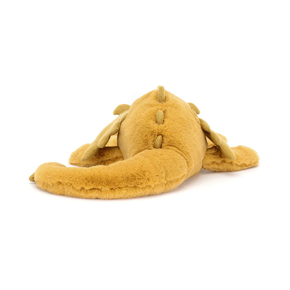 Golden Dragon plush toy in yellow – view 3