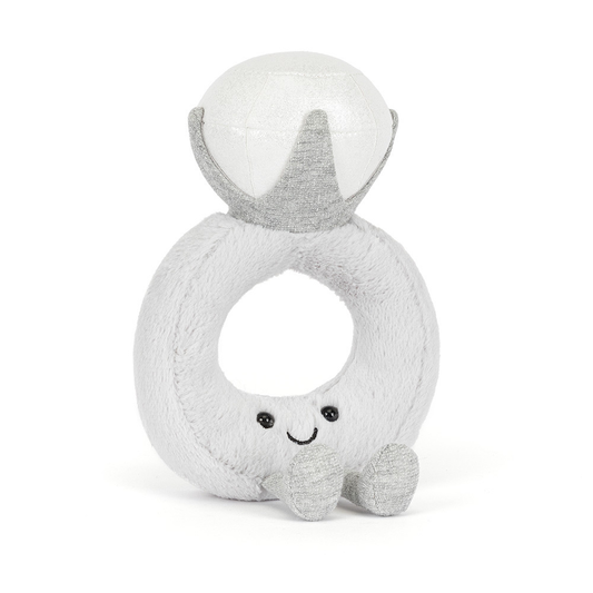 Amuseables Diamond Ring plush in light grey