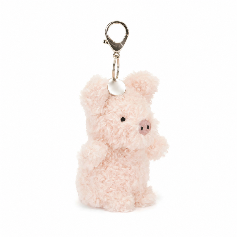 Little Pig bag charm in pink