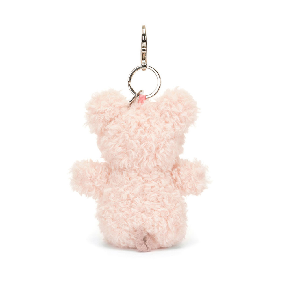 Little Pig bag charm in pink – view 2