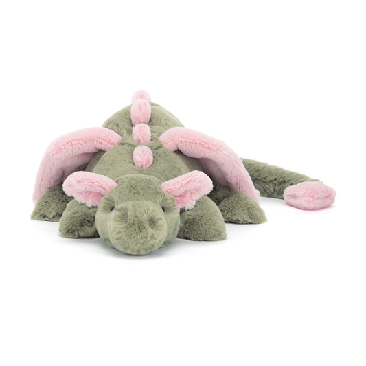 Malachy Dragon plush toy in green