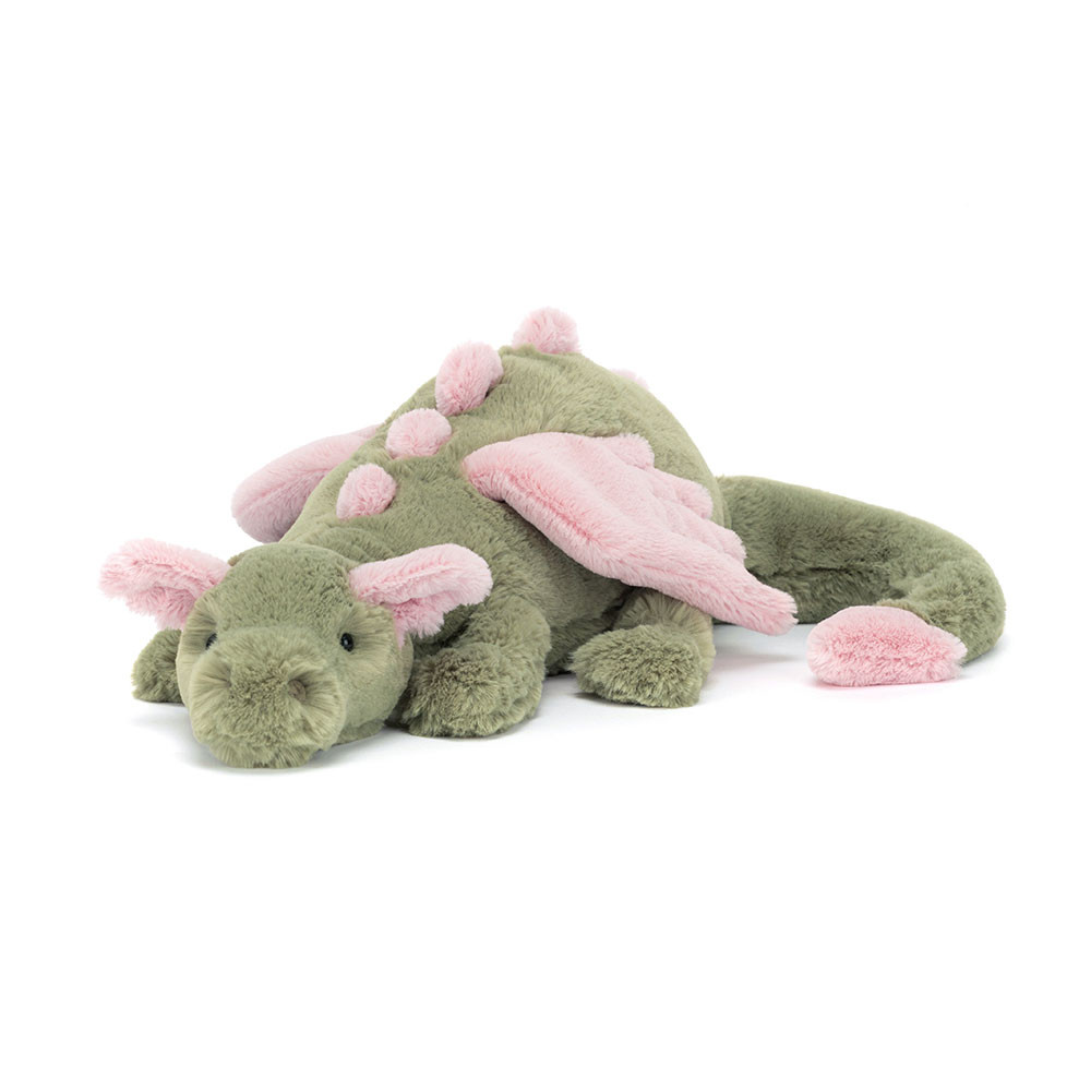 Malachy Dragon plush toy in green – view 3