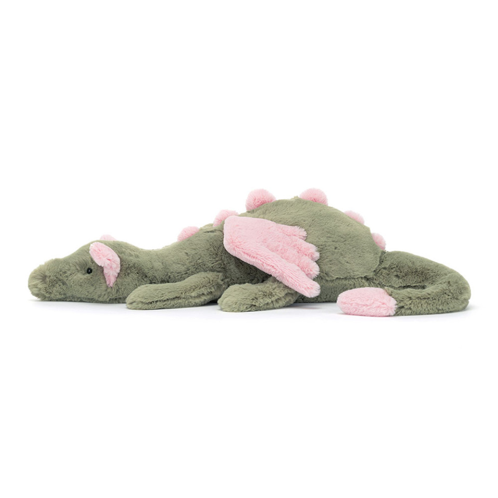 Malachy Dragon plush toy in green – view 4
