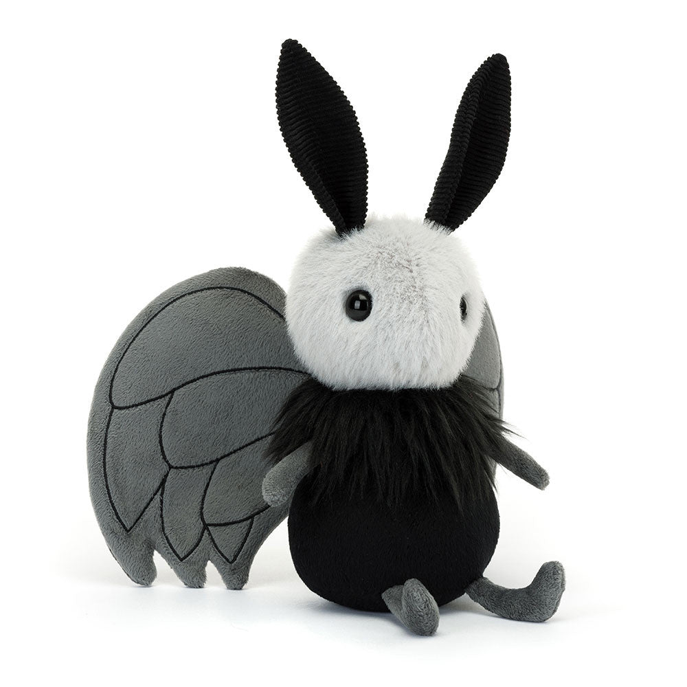 Miff Mothman plush in grey and black