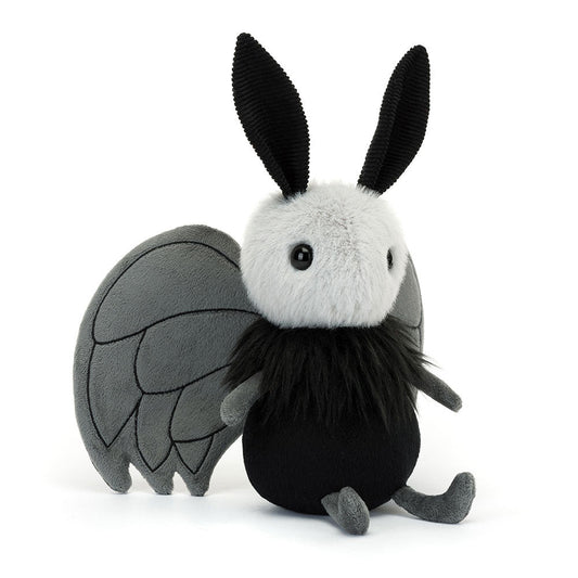 Miff Mothman plush in grey and black