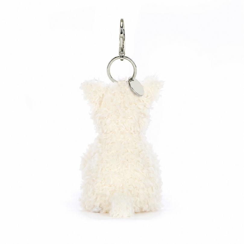 Munro Scottie Dog bag charm in cream – view 3