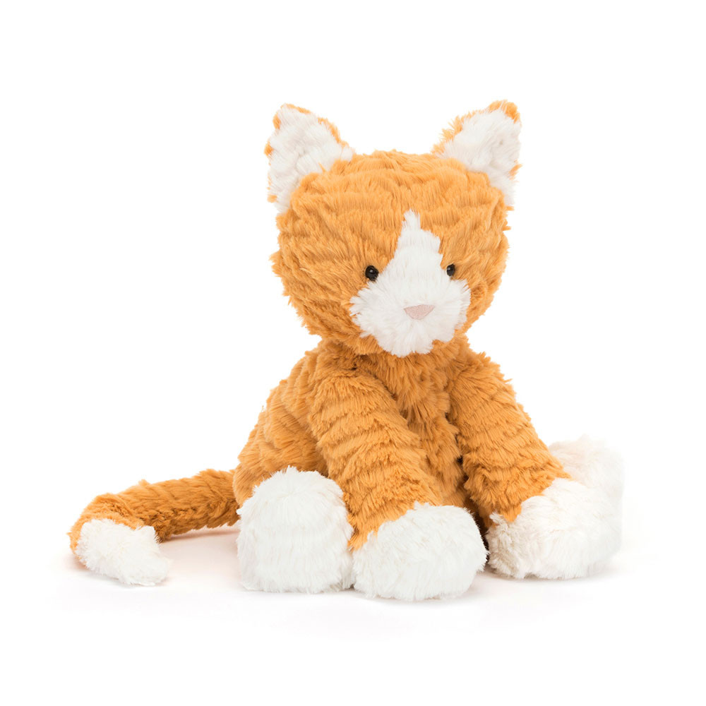 Fuddlewuddle Ginger Cat plush in orange