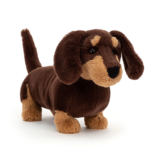 Otto Sausage Dog brown dachshund plush toy