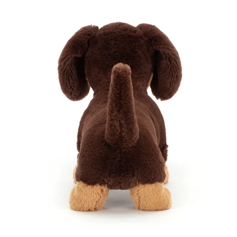 Otto Sausage Dog brown dachshund plush toy – view 2
