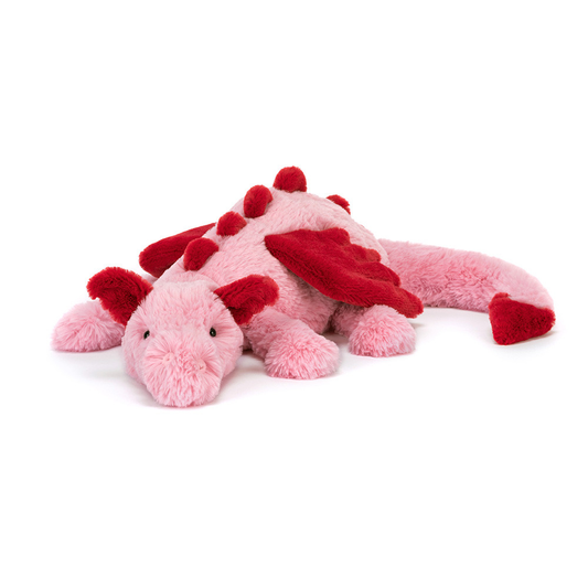 Heart Dragon plush in pink