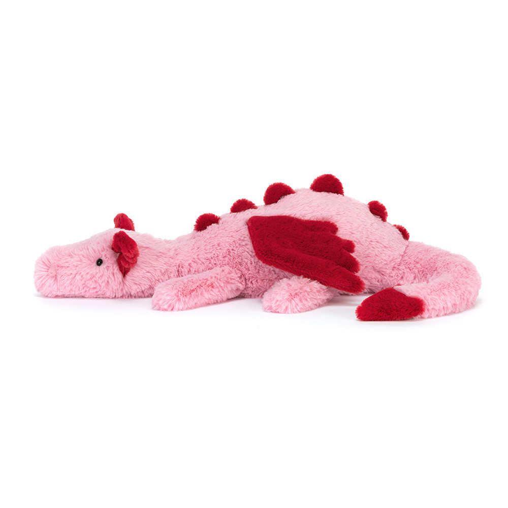 Heart Dragon plush in pink – view 2