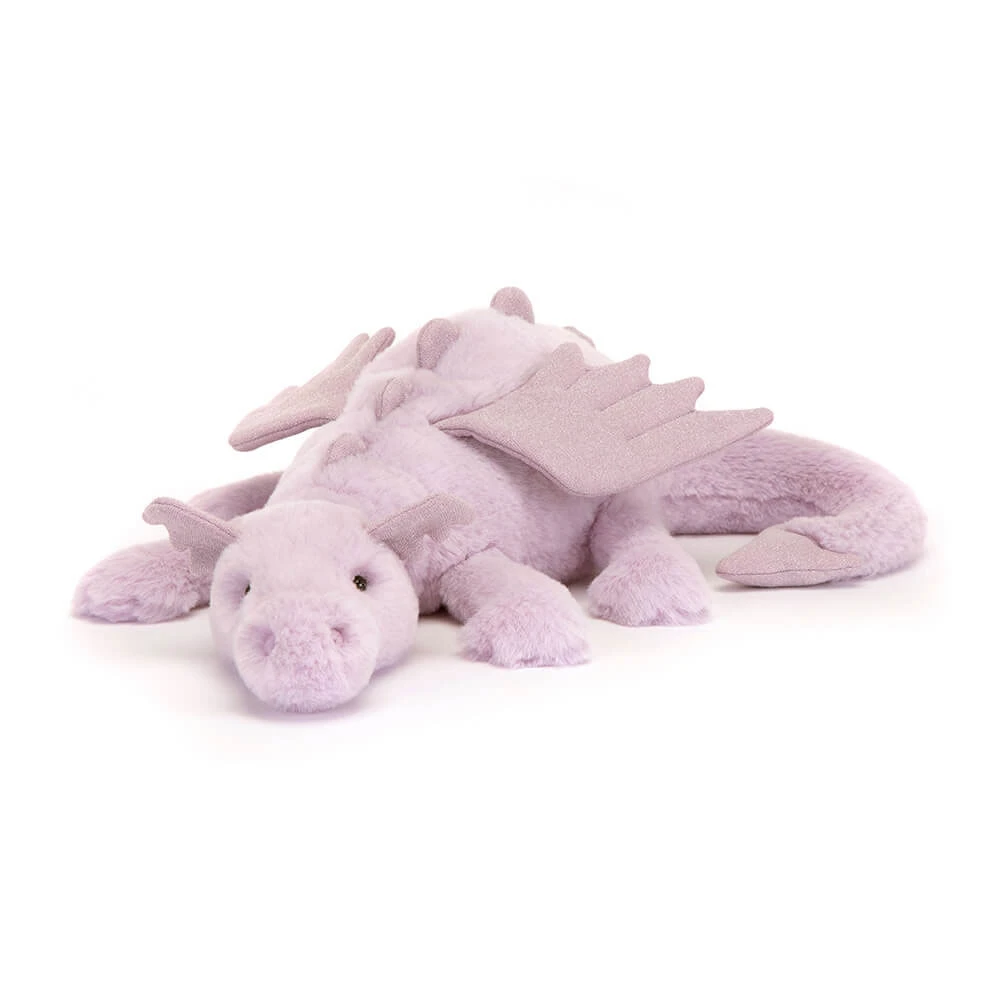 Lavender Dragon plush in purple