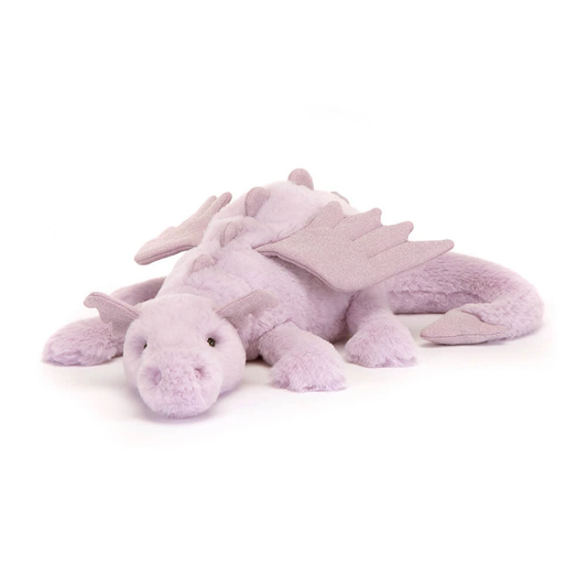 Lavender Dragon plush in purple