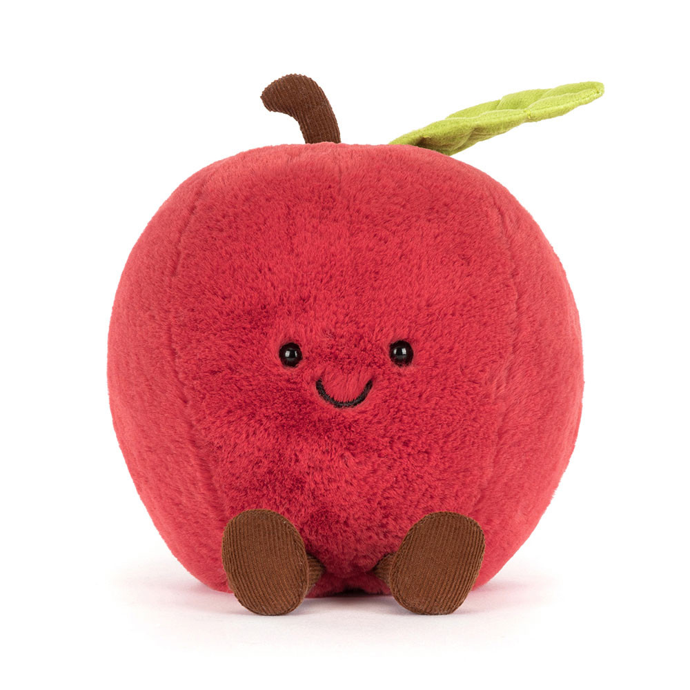 Amuseables Apple plush in red