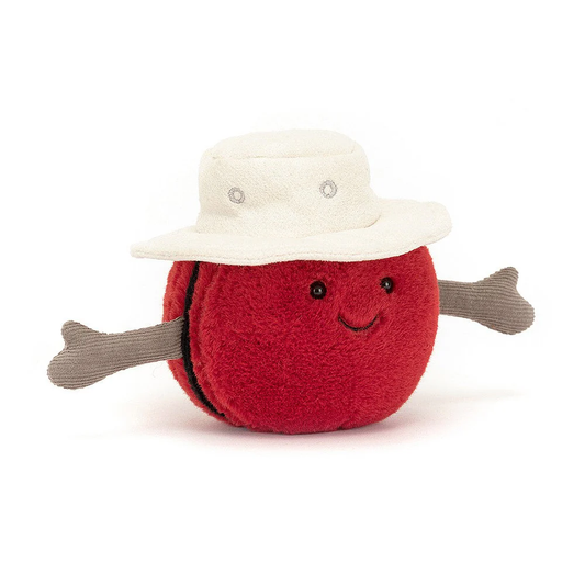 Amuseable Sports Cricket Ball red plush toy
