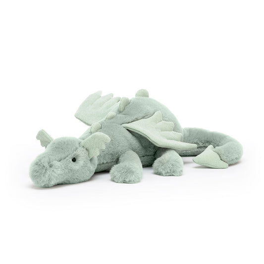 Sage Dragon plush toy in sage
