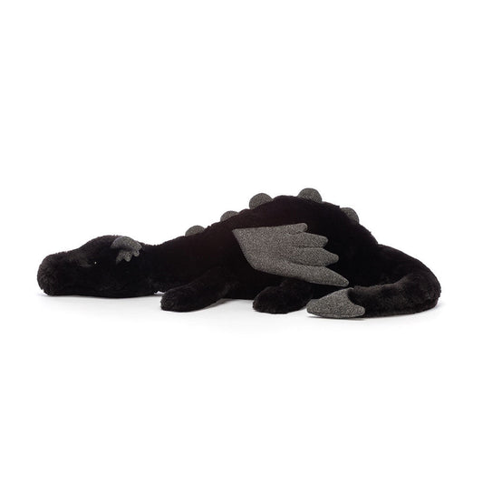 Onyx Dragon plush toy in black – view 2