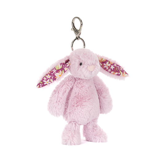 Thistlepop Blossom Bunny bag charm in pink