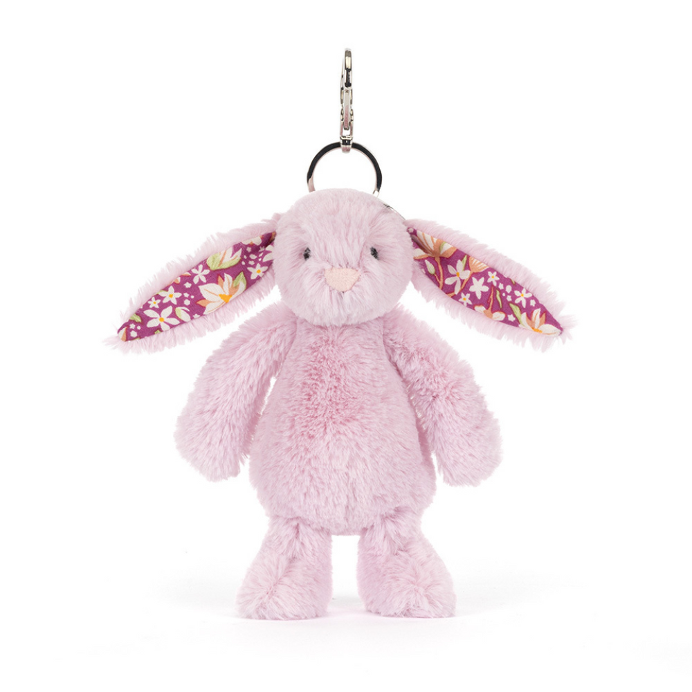 Thistlepop Blossom Bunny bag charm in pink – view 2
