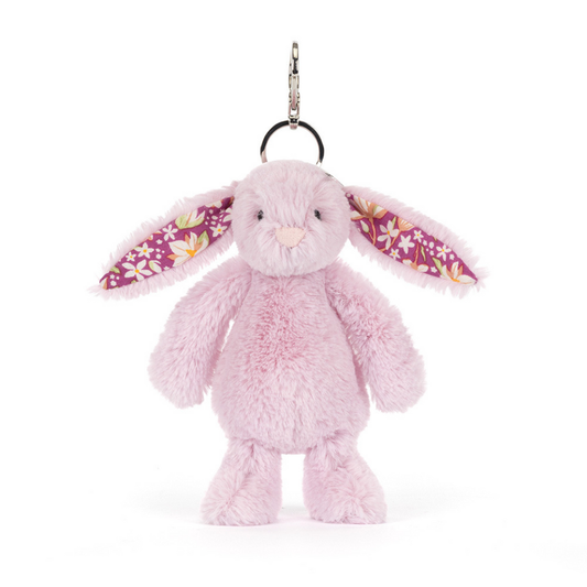 Thistlepop Blossom Bunny bag charm in pink – view 2