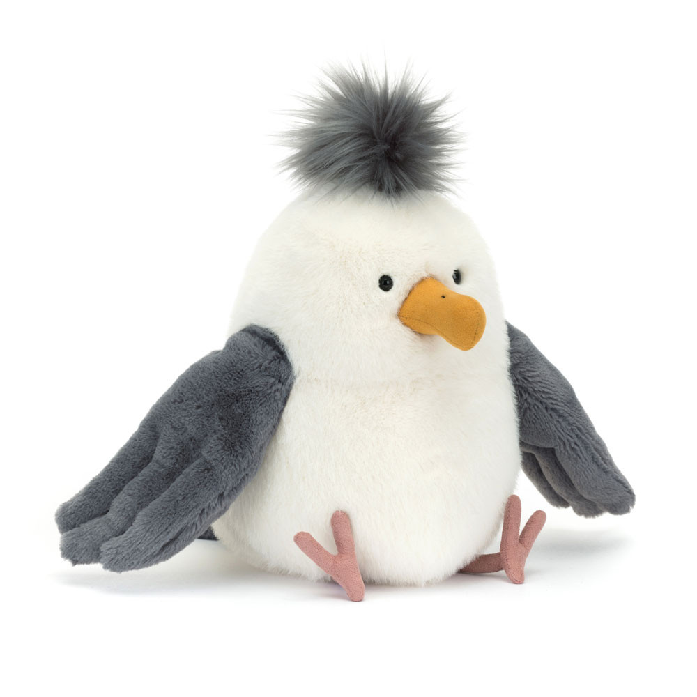Chip Seagull plush in white