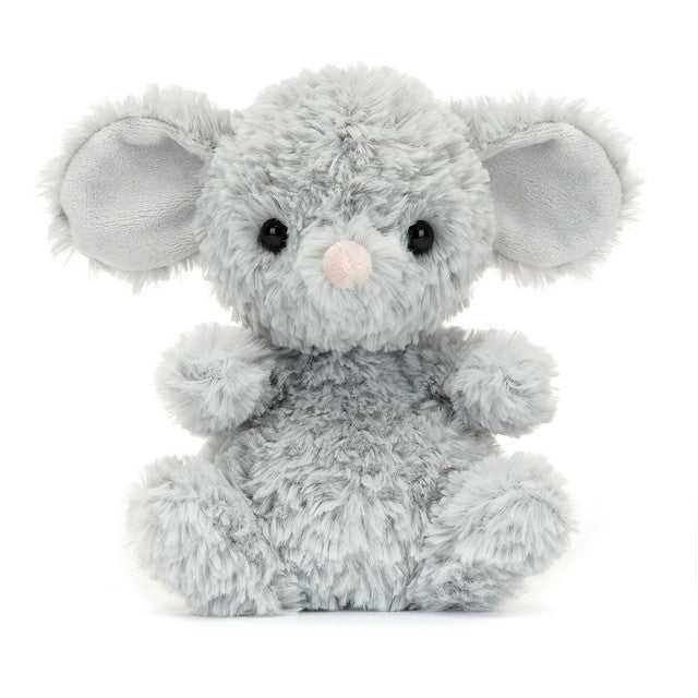 Yummy Mouse plush toy in grey – view 2
