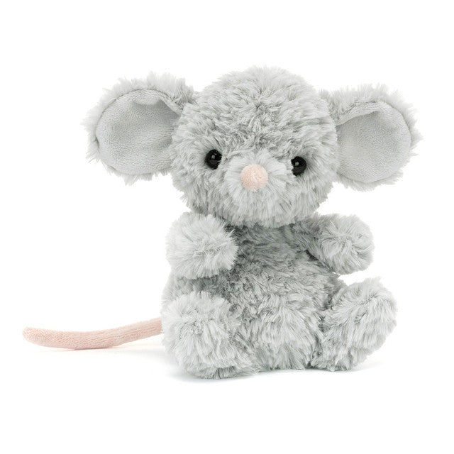 Yummy Mouse plush toy in grey