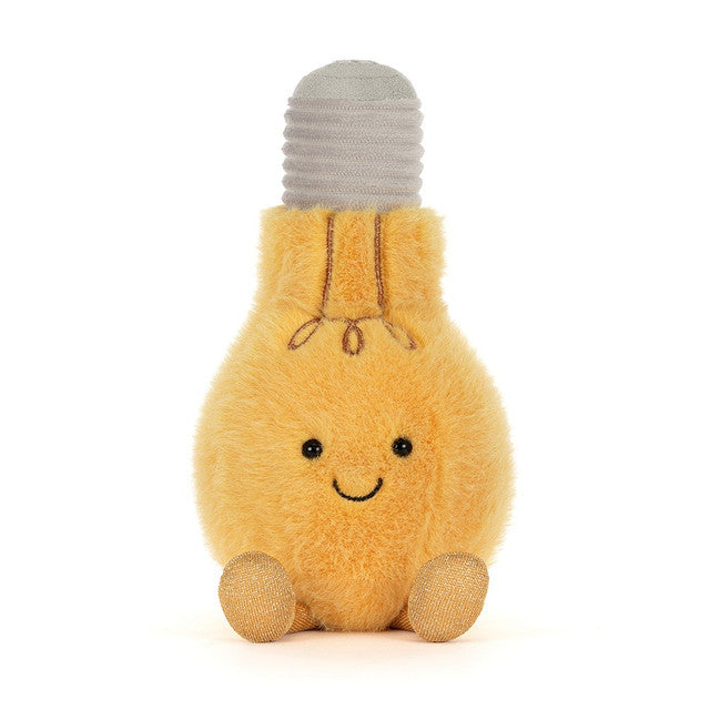 Amuseables Lightbulb plush toy in yellow