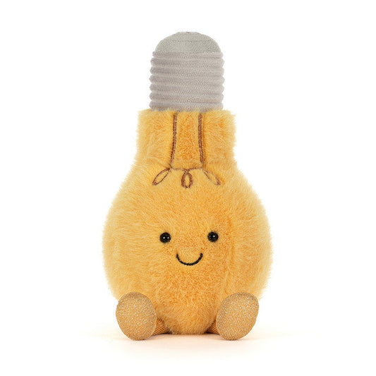 Amuseables Lightbulb plush toy in yellow